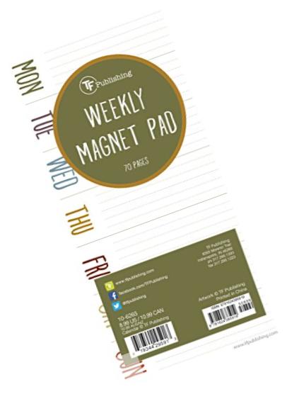 Earth Days Weekly Magnet Pad: 70 Pages