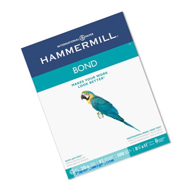 Hammermill Recycled 20 lb 8 1/2 x 11 Inch Multipurpose Bond Paper 500 Sheets (11831-5)