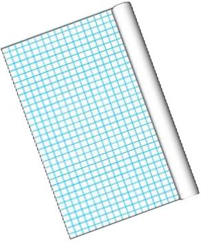 Pacon Grid Roll with 1 Inch Grid Rule - 34 1/2 Inch x 200 Feet