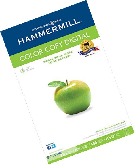 Hammermill Paper, Color Copy Digital, 32lb, 11x17, Ledger,  100 Bright, 500 Sheets / 1 Ream (102660R), Made In The USA