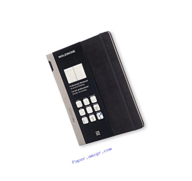 Moleskine Pro Collection Professional Notebook, Extra Large, Black, Hard Cover (7.5 x 10)