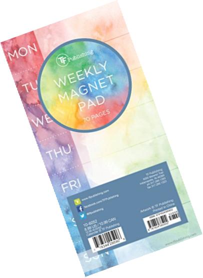 Tie-Dye Weekly Magnet Pad: 70 Pages