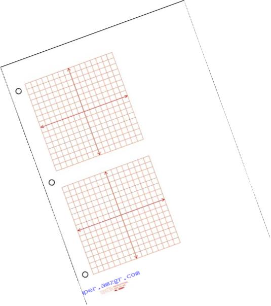 Geyer Instructional Products 150051 2 Grid XY Graph Paper, 1/4