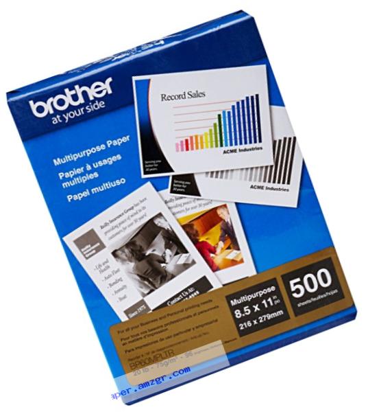 Brother Multi-Purpose Paper, 8.5 inches x 11 inches, 500 Sheets (BP60MPLTR)