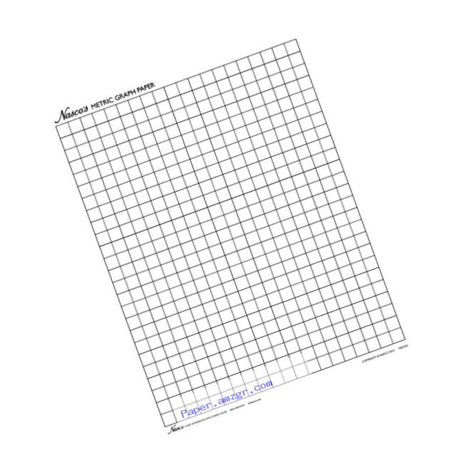 Nasco TB25325T Graph Paper, 1cm Squares, 11 x 8-1/2