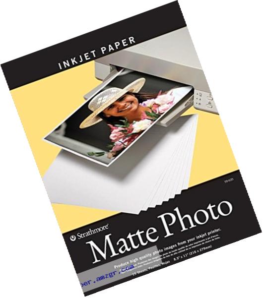 Strathmore STR-59-635 Matte Digital Photo Paper, 8.5 by 11