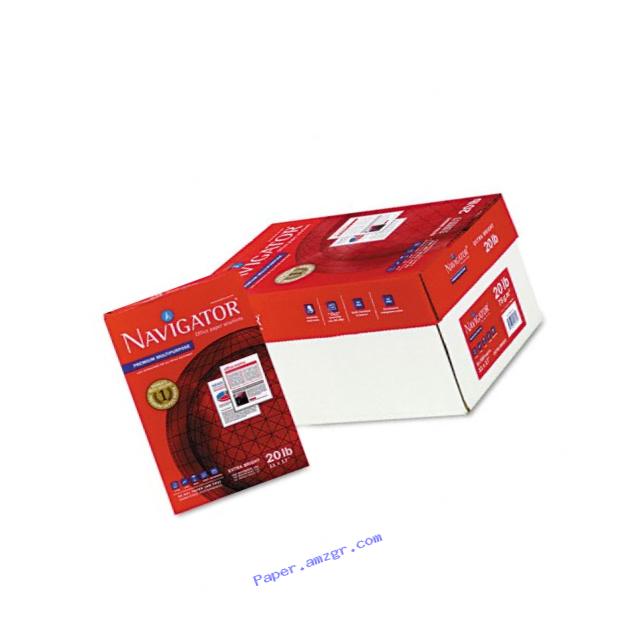 Navigator Copy/Laser/Inkjet Paper, 97 Brightness, 20 lb, 11 x 17 Inches, White, 2500 Sheets per Carton (NMP1720)