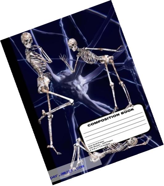 Skeleton Science Lab Dot Grid Composition Notebook 200 7.44