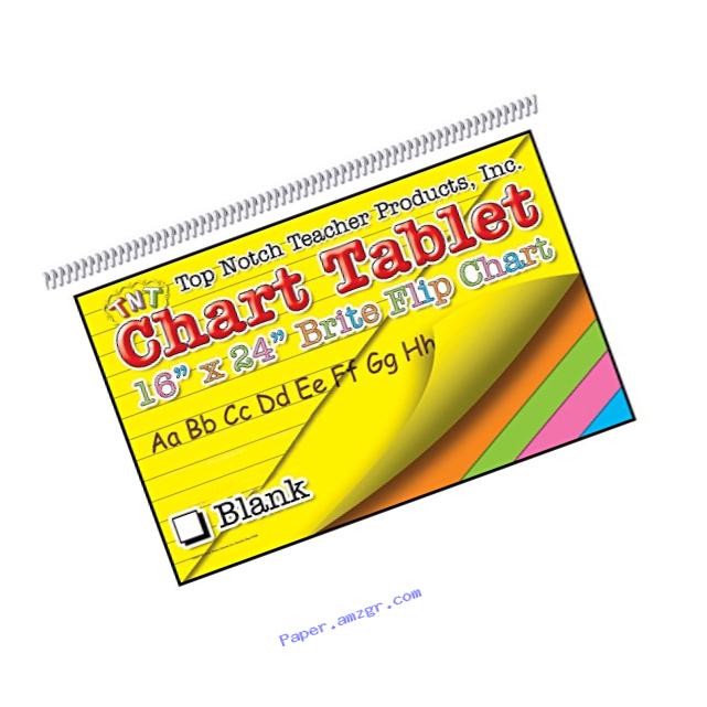 Top Notch Teacher Products TOP3842BN Chart Tablet 16X24 Assorted Blank Grade Kindergarten to 1, 0.9
