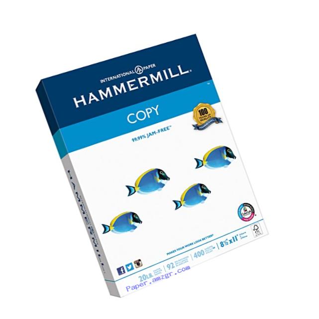Hammermill Paper, Copy Poly Wrap, 20lb, 8.5 x 11, Letter,  92 Bright, 400 Sheets / 1 Ream (150200R), Made In The USA