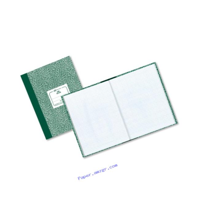National Brand Lab Book, 5 x 5 Quad, Green Marble, 10.125 x 7.875 Inches, 60 Sheets (53108)