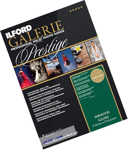 ILFORD 2001739 GALERIE Prestige Smooth Gloss - 8.5 x 11 Inches, 100 Sheets