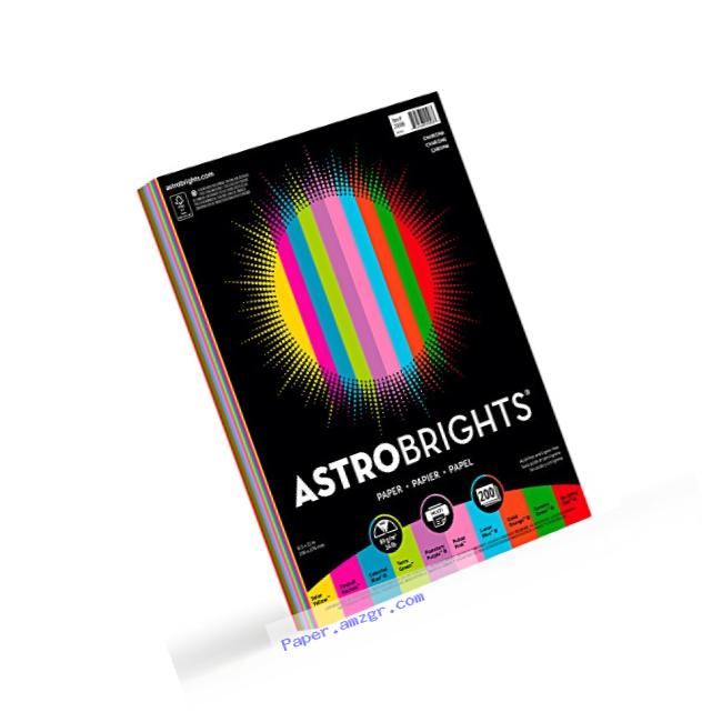 Astrobrights Color Paper, 8.5??? x 11???, 24 lb / 89 gsm, ???Charisma??? 10-Color Assortment, 200 Sheets