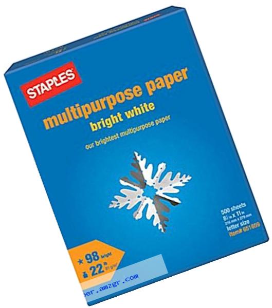 Staples Multipurpose Paper, 8 1/2